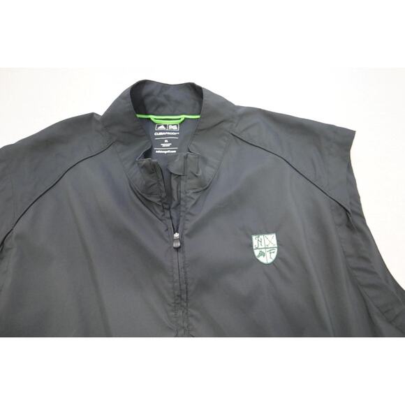 Adidas Windbreaker Golf Jacket ClimaProof 1/4 Zip Black Short Sleeve Mens Sz XL - Picture 7 of 11